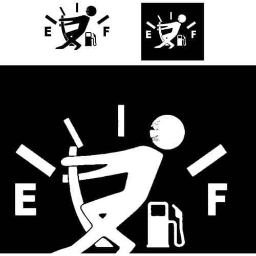 Funny Car Sticker Pull Fuel Tank Pointer Car Sticker Wrap Decal Decoration Fuel Tank Cap Wrap Decor