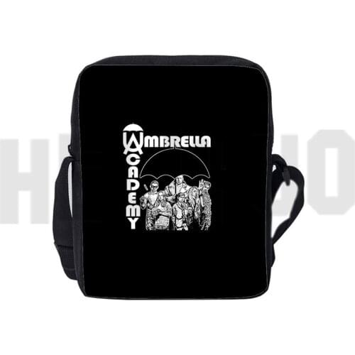 3D Printed Women Shoulder Bag The Umbrella Academy Bags Fashion Crossbody Cartoon Bags Girls Kawaii Messenger Bag Men Zipper Bag