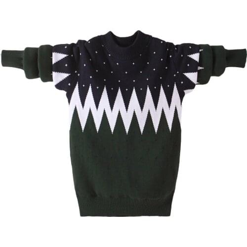 Winter Cotton products Boys clothing O-Neck pullover Sweater winter Keep warm Kids clothes childrens clothing