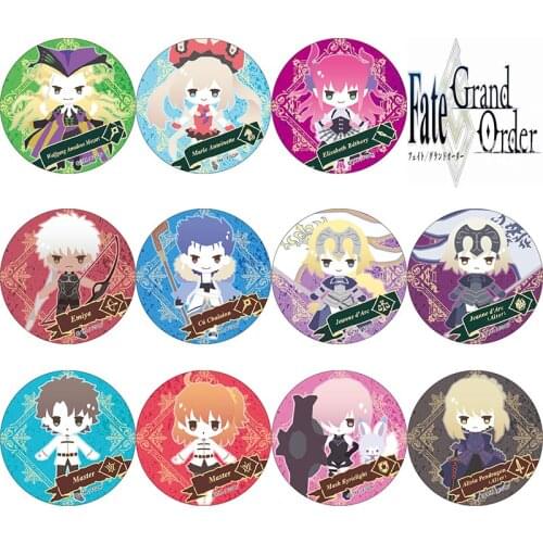 Fate Grand Order anime badges 58 mm Ritsuka Cath Palug Cute Metal Buttons