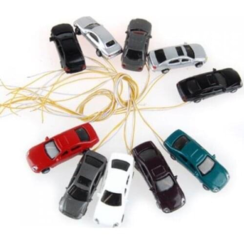 10 rooms painted light burning car model scale cable w / N (1 - 150)