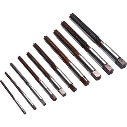 10 Pcs Hand Reamer 3/4/5/6/7/8/9/10/11/12Mm Precision H8 9 Sicr Straight- Shank Manual-Purpose Tools