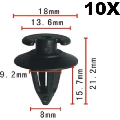 10x Interior Trim / Door Panel Clips Fasteners For Bmw Retainer Clip