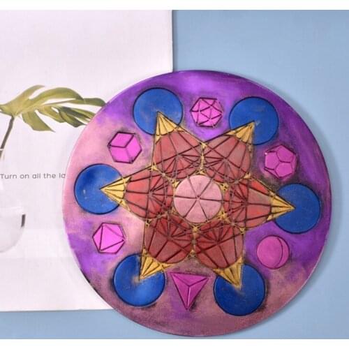 Astrology Astrolabe Tray Ornaments Silicone Mould Crystal Epoxy Resin Mold 1XCA