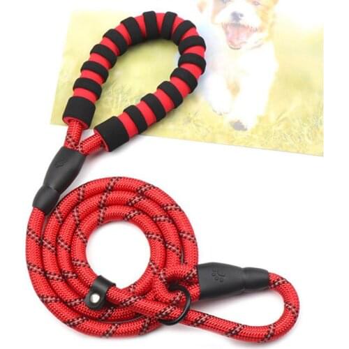 Large Dog Leash Medium Big Dog Collar Leashes Strong Reflective Lead Rope For Labrador Training Lead
