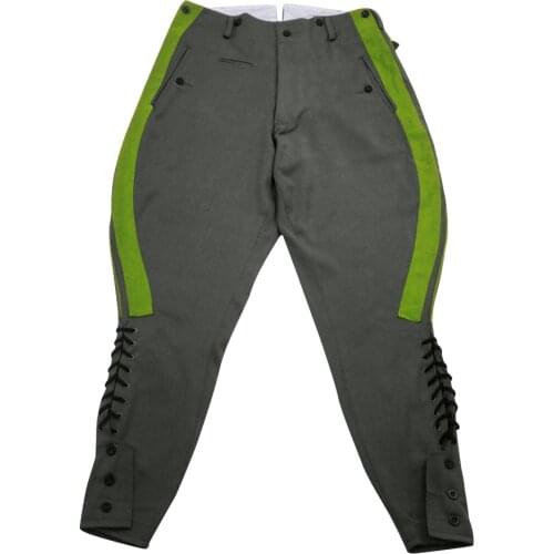 GUDL-002 WWII German police General Stone grey Gabardine Breeches