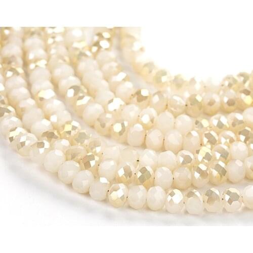 1 strand 2X3mm/3X4mm/4X6mm/6X8mm Crystal Rondelle Beads Glass Beads for Jewelry Making Jewelry Diy Beads Wholesale Lots Bulk