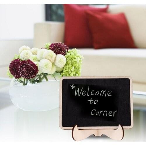 1Pcs Mini Wooden Message Blackboard Table Wedding Party Desktop Decorations Chalkboard