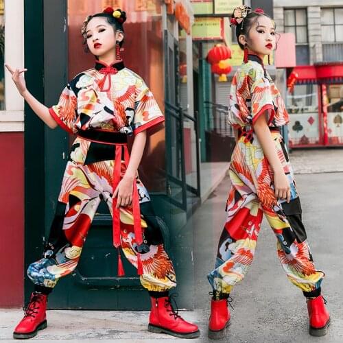 Kids Hip Hop Dance Costumes Rainbow Color Transparent Jacket Children Stage Rave Outfit Street Dancing Performance Wear DNV12907