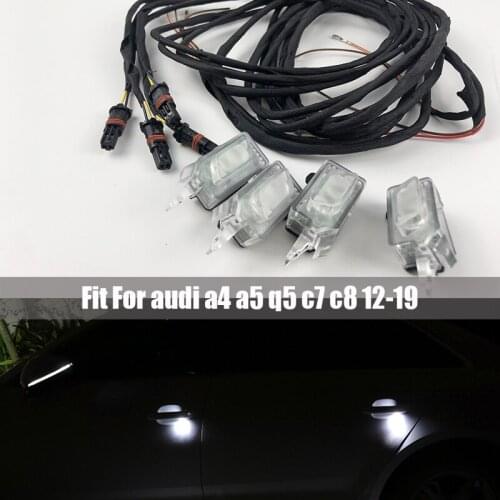 For Audi A6L C7 2012 2018 C8 2019 Q5 2019 Door handles ambient led light A4 A5 2017 2019 car Decorate light atmosphere light