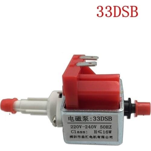 33DSB Electromagnetic Pump AC 220V-240V 16W Steam Iron Steam Mop Medical Water Pump Self- Priming Micro Magnetic Driving Pump