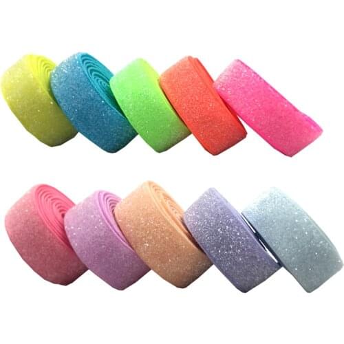 5Yard 5/8" 15mm Metallic Glitter Elastic FOE Ribbon Bands Hair Tie Headband Lace Trim Tutu Dress DIY Sewing Accessories