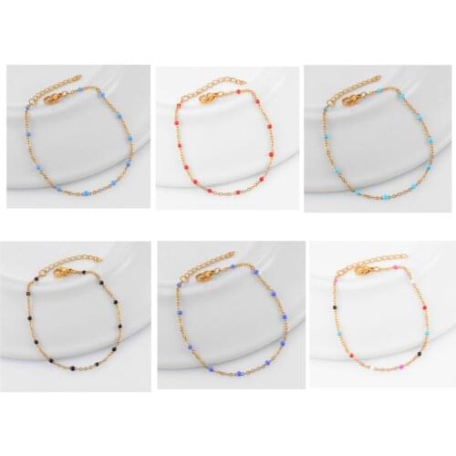 Hot Selling Stainless Steel Chain Various Colors Beaded Bracelets Are Exquisitely Suitable For Womens Jewelry