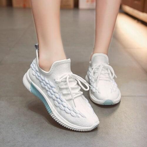 Fashion Women Sneakers Platform Trainers Breathable Mesh Casual Running Shoes Ladies Outdoor Lace Up Sport Footwear Shoes