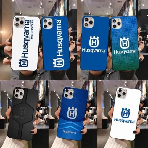 Motorcycle Brand Husqvarnas Phone Cases For iphone 12 11 Pro Max Mini XS Max 8 7 6 6S Plus X 5S SE 2020 XR cover