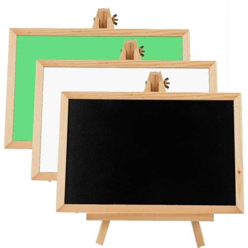 Desktop Message Blackboard Wood Easel Bracket Chalkboard Kids Wooden Memo Black Board Collapsible Writing Boards