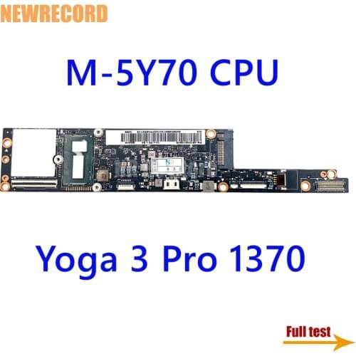 NEWRECORD 5B20G97341 NM-A321 For Lenovo Yoga 3 Pro 1370 laptop Motherboard SR216 M-5Y70 CPU 8GB RAM main board full test