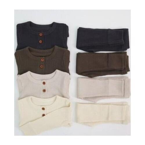 2021 new cotton girls boys 2 pcs set autumn cotton t shirt+long pants cool soft kids pajama suit