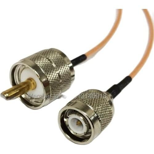 New UHF Male Plug PL259 Switch TNC Male Plug jumper cable RG316 Wholesale Fast Ship 15CM 6" Adapter