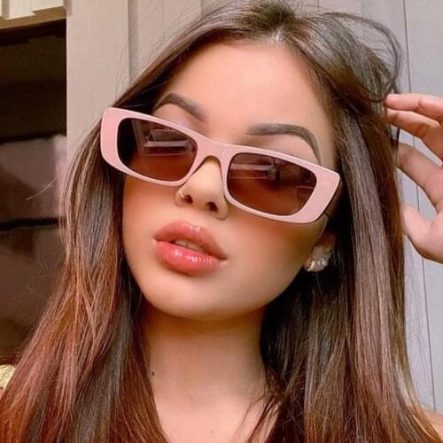 QPeClou 2021 New Vintage Small Square Sunglasses Women Fashion Brand Desigenr Colorful Sun Glasses Female Shades Oculos Feminino