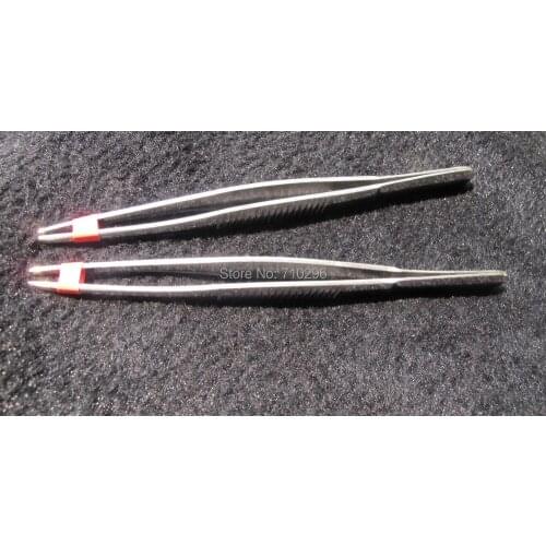 Low price Promotion!Stainless Steel Tweezers Jewelry tools Steel Pick Up tools