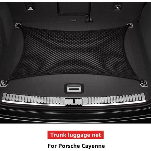 Suitable for Porsche Cayenne Macan Palamela car trunk net bag luggage storage net Fixed net