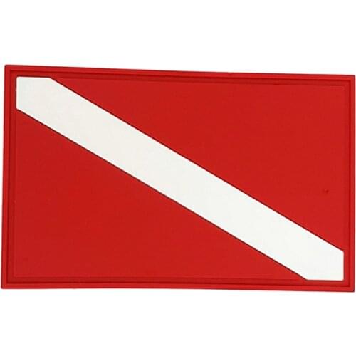 Premium PVC Scuba Diving Dive Flag Patch Diver Down Flag Badge Accessories