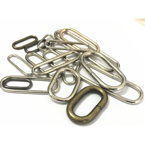 30pcs metal oval ring Watch garment Buckles DIY Accessory sewing 16mm 20mm 25mm 32mm 35mm 38mm 50mm 65mm