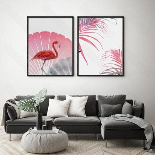 Birds and flowers in full bloom light luxury imple style modern decorative painting porch living room corridor study