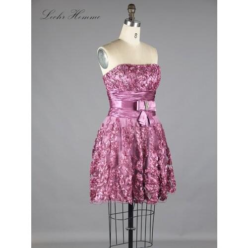 Candy Color Short Beading Homecoming Dresses Summer 2020 Plus Size Strapless Sweetheart A-Line Bow Graduation Party Gowns