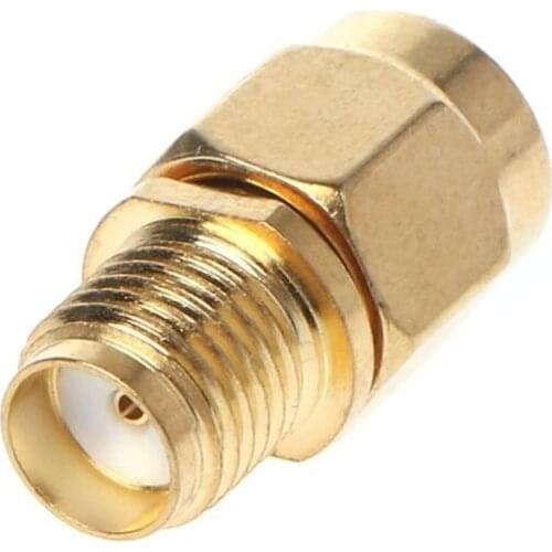1PC brand new RP-SMA male plug to SMA female jack straight RF coaxial connector straight gold-plated adapter