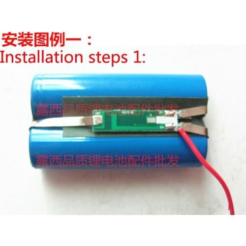 10pcs The 18650 panels of 7.4V battery protection board double two 2 lithium battery protection board double MOS group