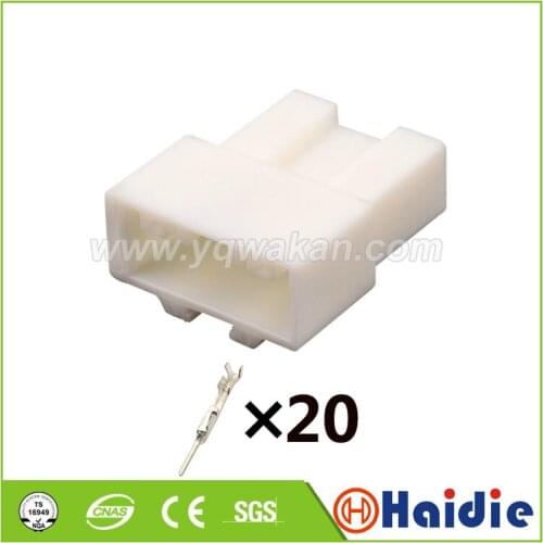 2sets 20pin auto male plug of 6098-4595 wiring harness cable unselaed connector 6098-4589