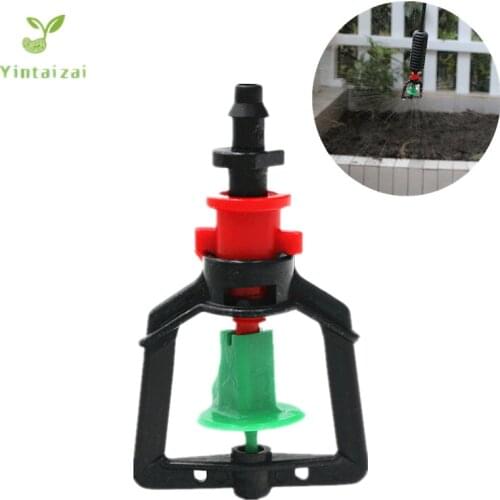 200pcs Greenhouse Gardening Rotary Atomization Sprinkler With 1/4" Barbed Irrigation Equipment Automatic Watering Microsprinkler