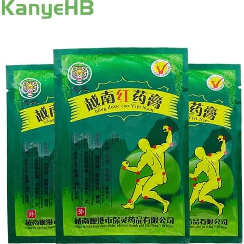 24pcs/3bags Vietnam Red Tiger Balm Pain Patches Muscle Shoulder Neck Arthritis Pain Sticker Chinese Herbal Medical Plaster A102