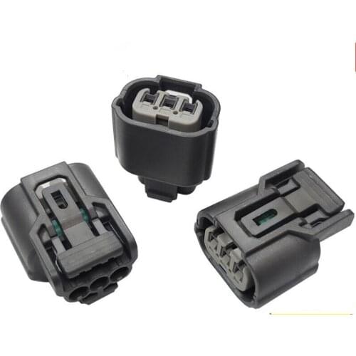 3 Pin Female Headlight Plug Daytime Running Lamp Connector 6189-0968 For Honda Accord Fit Odyssey Civic CRV