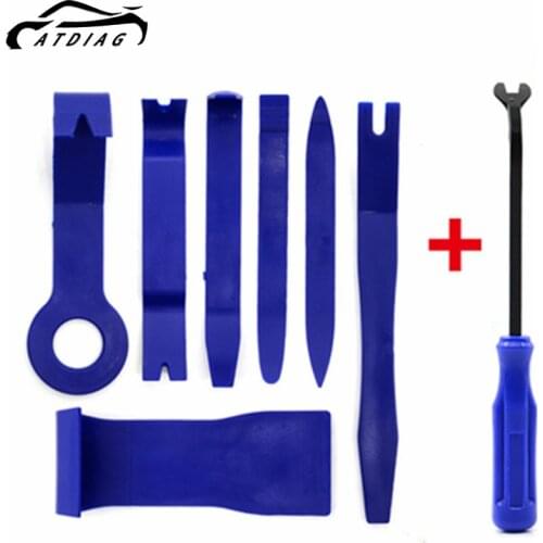 7+1)pcs Remover Removal Puller Pry Tool Car Door Panel Trim Upholstery Retaining Clip Plier Tool Hand Tool Set