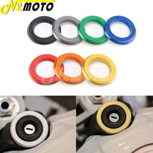 7 Colors Motorcycle T6061 CNC Aluminum Ignition Key Port Decoration Switch Ring Cover For Vespa GTS/SPRINT/PRIMAVERA/LX 125 150