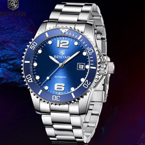 BENYAR mens mechanical watches Top brand luxury watch men Automatic Business Watch Men Male Wristwatch Waterproof Reloj Hombre