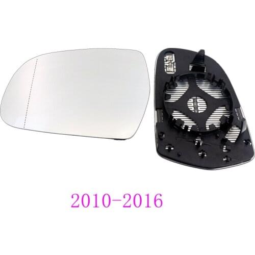 Sideview Rear Mirror Lens Customize for Audi A5 2010-2016 -2019White mirror Blue Glass With Heating Turn Signal LED Large Vision