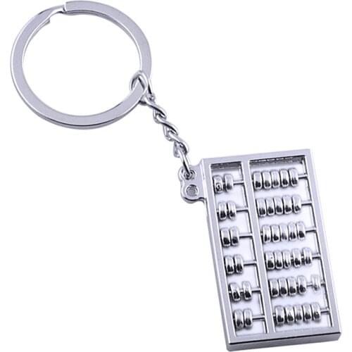Abacus counting stand special tool keychain ancient Chinese calculator accounting keychain
