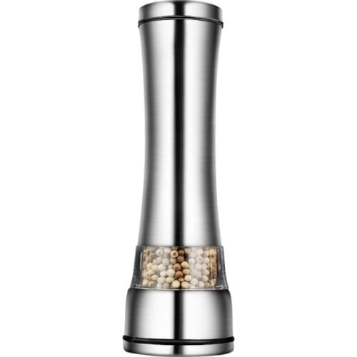 Household Kitchen Supplies Kitchenware Stainless Steel Manual Salt And Pepper Shakers Herb Mill Pepper Grinder Ceramic Mill