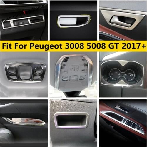 Yimaautotrims Side Center Control Gear Shift Decoration Sequins Cover Trim Fit For Peugeot 3008 3008GT 2017 - 2021 Interior