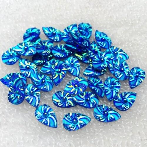 DIY 100pcs Resin Drop 8*13mm Rhinestones Strass Crystal Sewing Accessories Dresses Costumes Clothes Arts Charms -Y801