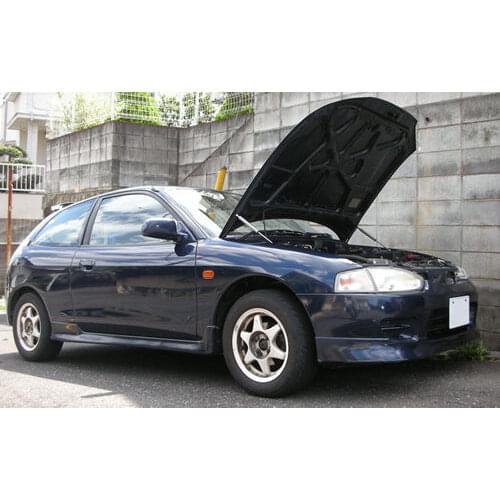For 1995-2000 Mitsubishi Mirage CJ Front Hood Bonnet Gas Struts Lift Support Shock Damper Carbon Fiber