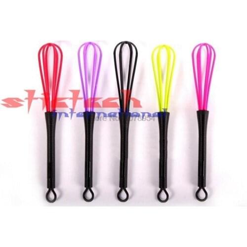 By dhl or ems 200 peices Hot Pro Salon Hairdressing Dye Cream Whisk Plastic Stirrer Hair Care Styling Tools Blender Random Color