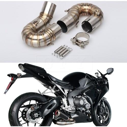 Motorcycle Exhaust Muffler Middle Pipe and Front Link Pipe For Honda CBR1000RR CBR1000 RR 2008 2009 2010 2011 2012 -2014 Slip-on