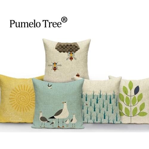 Nordic horse cushion cover Car Seat Cover Personalized Photo Pillows throw pillows Sun cute Hotel Custom pillow cover