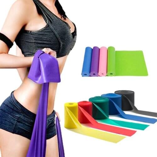 Latex Yoga Elastic Belt Strap Bodybuilding Fitness Flexible Stretch Rope Pilates Sport Training Workout Tension Resistance Band