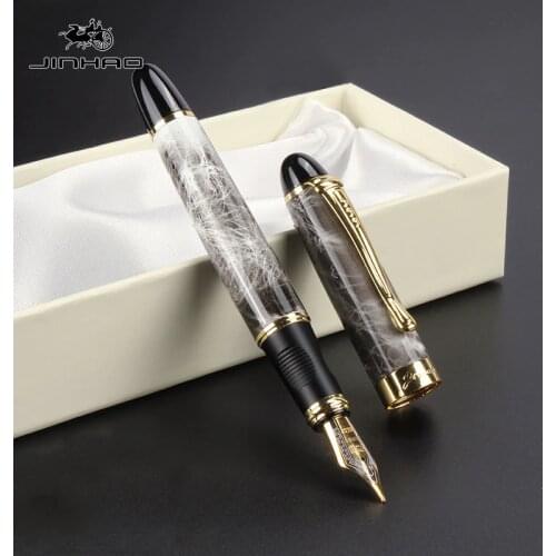 IRAURITA Fountain Pen Jinhao 450 Metal High Quality Ink Pens Caneta Tinteiro Pluma Fuente Office Gift Black Customizable LOGO